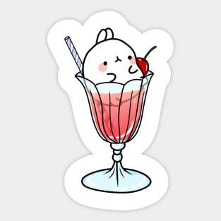 bunnie sundae Sticker